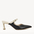Mule Preto Off White Couro Bico Fino Jules - comprar online