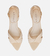 Rasteira Bico Folha Couro Off White - LOULLE