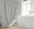 Cortina de baño en gasa estampada con relieve