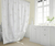 Cortina de baño en gasa estampada con relieve - comprar online