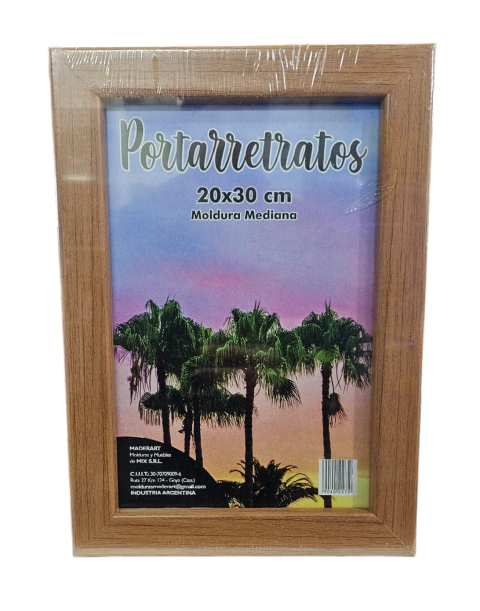 Portarretrato Madera Moldura Mediana 20x30