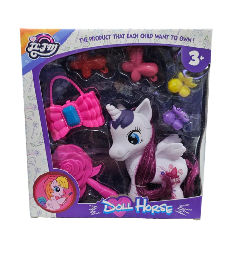 Unicornio Doll Horse Con Accesorios