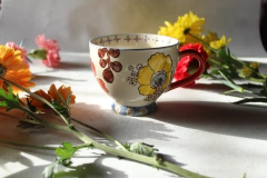 Taza Anthopologie Hibiscus