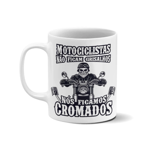 Caneca personalizada - Motociclistas não ficam grisalhos