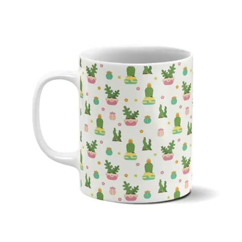 Caneca personalizada - Cactos e suculentas