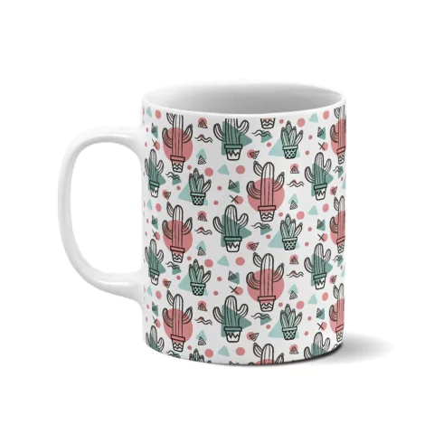 Caneca personalizada - Cactos e suculentas