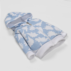 Precio Unit. c/ desc: $12.900 - QL207010101 - Conjunto Dino Celeste (campera + jogg) - Buditas Mayorista