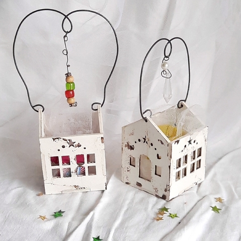 Fanal "PEQUEÑA NAVIDAD" con velita led