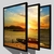 CONJUNTO 3 QUADROS - BARCO E POR DO SOL na internet