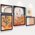 CONJUNTO 5 QUADROS - CACTO, FOLHAS E SOL - comprar online