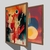 CONJUNTO 2 QUADROS - COLORFULL ABSTRACT - loja online