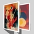 CONJUNTO 2 QUADROS - COLORFULL ABSTRACT - Mosarte Quadros