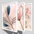 CONJUNTO 3 QUADROS - FLORES COM TEXTURA ROSE - Mosarte Quadros