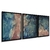 CONJUNTO 3 QUADROS - FLUID EM TONS DE AZUL E ROSA - comprar online