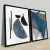 CONJUNTO 2 QUADROS - FORMAS GEOMETRICA AZUL E TEXTURA - comprar online