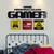 CONJUNTO PLACAS E LETRAS GAMER PERSONALIZADO NOME