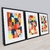 CONJUNTO 3 QUADROS - FORMAS GEOMETRICAS COLORIDAS - comprar online