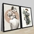CONJUNTO 2 QUADROS - MANEQUIM, MULHER E FLORES - comprar online