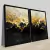 CONJUNTO 2 QUADROS - MARBLE BLACK AND GOLD000 - comprar online