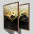 CONJUNTO 2 QUADROS - MARBLE BLACK AND GOLD000 - loja online