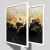 CONJUNTO 2 QUADROS - MARBLE BLACK AND GOLD000 - Mosarte Quadros