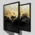 CONJUNTO 2 QUADROS - MARBLE BLACK AND GOLD000 na internet