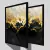 CONJUNTO 2 QUADROS - MARBLE BLACK AND GOLD000 na internet