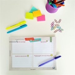Planner de Mesa - Bloco de Priorização de Tarefas