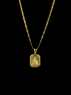 CORRENTE PIASTRINE C/ PINGENTE PLAQUÊ NOSSA SENHORA - comprar online
