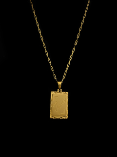 CORRENTE CARTIER 2MM C/ PINGENTE PLAQUÊ JESUS - comprar online