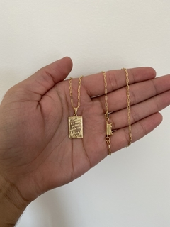 CORRENTE CARTIER 2MM C/ PINGENTE PLAQUÊ “ O SENHOR” na internet