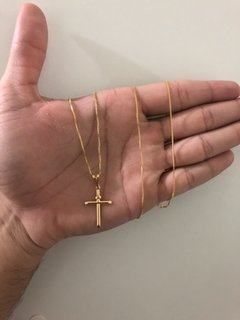 CORRENTE VENEZIANA C/ PINGENTE CRUZ MINI na internet