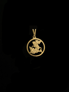 PINGENTE MEDALHA SÃO JORGE VAZADA