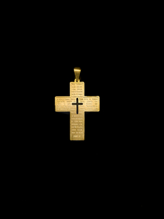 PINGENTE CRUZ PAI NOSSO - comprar online