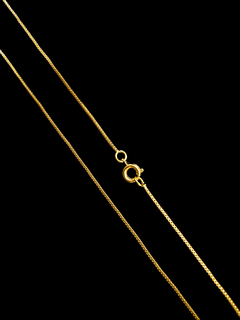 CORRENTE VENEZIANA 1MM - BANHADA A OURO 18K