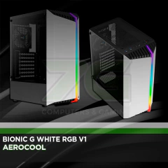 AEROCOOL BIONIC G V2 WHITE RGB