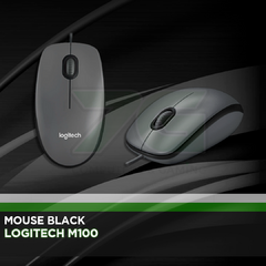 Logitech M100 Mouse Black
