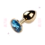 Plug Anal Dourado com Pedra Redonda - Tamanho M - comprar online
