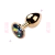 Plug Anal Dourado com Pedra Redonda - Tamanho M na internet