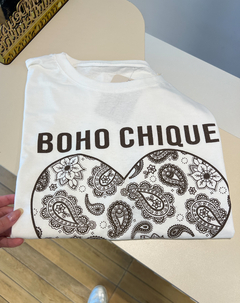 T-SHIRT OVER BOHO CHIC - Marine
