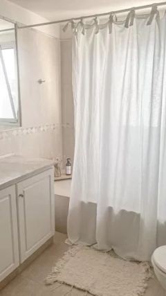 Cortina Baño Santorini Natural