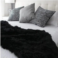 Manta Reversible Ultra Soft y Corderito Negro