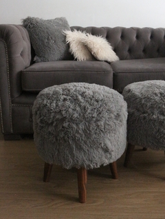 Puff Nordico UltraSoft Gris - Ekisetum Tienda Deco