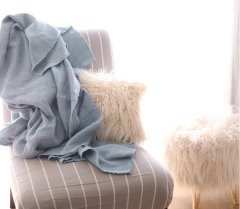 Manta Nido - Waffle Aqua - Ekisetum Tienda Deco