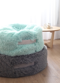Puff Camita Nido Mascotas - Aqua Pelo Corto