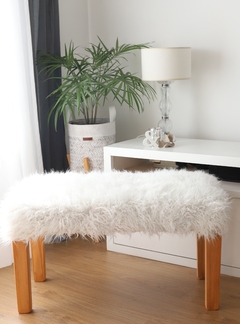 Banqueta Nórdica Pie de Cama - Blanco