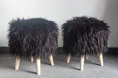 Puff Nórdico Zorro Negro - comprar online