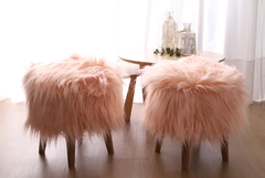 Puff Nordico Zorro Rosa Dior - Ekisetum Tienda Deco