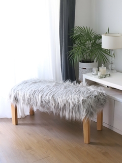 Banqueta Nórdica Pie de Cama - Zorro Gris - comprar online