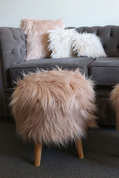 Puff Nordico Zorro Rosa Nude - comprar online